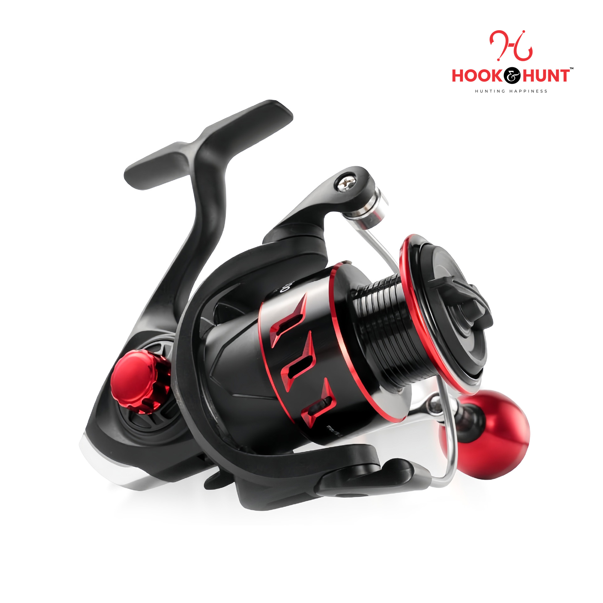 Picture of 4000 Series Hook & Hunt Carved Round Handle Reel All-Metal Spinning Fishing Reel – Heavy Duty Sea, River & Anchor Fishing Reel (Model - 4000)