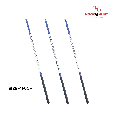 Picture of Bugatti Carbon Short Section Stream Fishing Rod (300 – 450 cm) – Ultra Light Soft Tone Hand Rod for River & Stream Fishing (450cm)