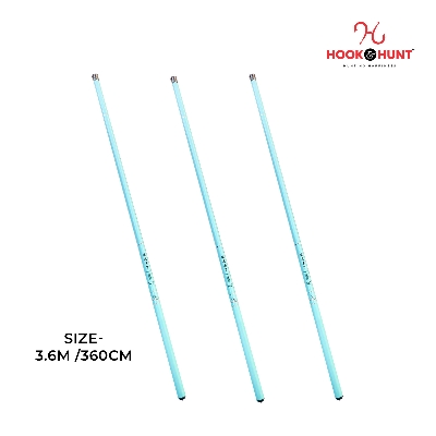 Picture of Multiple Colour (300 – 450 cm) Hook & Hunt Carbon Short Section Stream Fishing Rod – Ultra Light Soft Tone Hand Rod for River & Stream Fishing (আকাশী-  360cm)