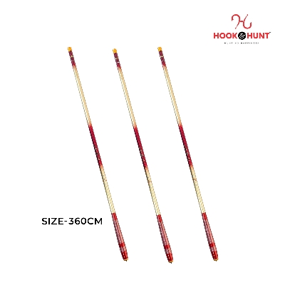 Picture of Red Colour Ultra-Light Super Hard Carbon Stream Fishing Rod (300 – 540 cm) – Short Section 37-Action Hand Rod (লাল- 360cm)