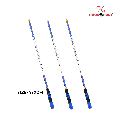 Picture of Bugatti Carbon Stream Fishing Rod (300 – 540 cm) - Ultra-Light Super Hard Carbon Stream Fishing Rod – Short Section 37-Action Hand Rod (450cm)