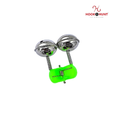 Picture of 01 Piece Hook & Hunt Fishing Bell Alarm Clip – Outdoor Sea Rod Bite Indicator Single - Double Rivet Spiral Brass Fishing Bell (ক্লিপ ডাবল (বড়))