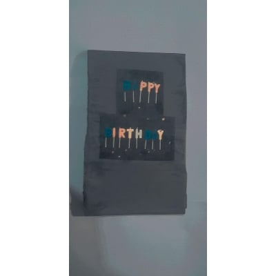 Picture of Hand Crafted Birthday Gift Card For Girlfriend/Boyfriend, Friends - Multicolor