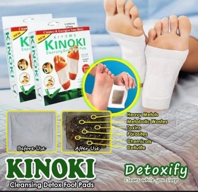 Picture of 2 In 1 Combo Kinoki Cleaning Detos Foot Pads 20 pads - Not Specified