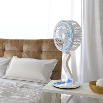 Picture of New Portable USB Rechargeable LR Fan With Light - Multicolor