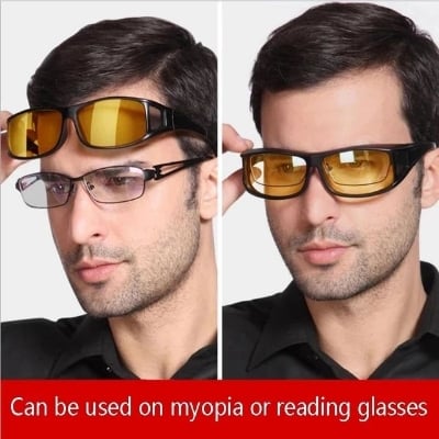 Picture of Night Vision Goggles Sunglasses Polarized Night Driver Driving Motorcycle Goggles Unisex Glasses Auto Parts - Not Specified