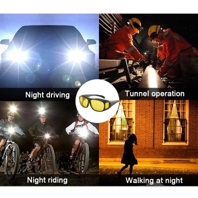 Picture of Night Vision Goggles Sunglasses Polarized Night Driver Driving Motorcycle Goggles Unisex Glasses Auto Parts - Not Specified