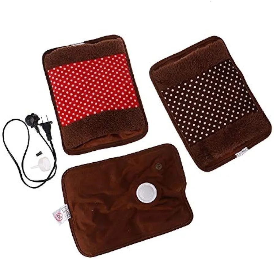 Picture of Electric Hot Water Bag Portable Hand Warmer Bag for winter - Multicolor