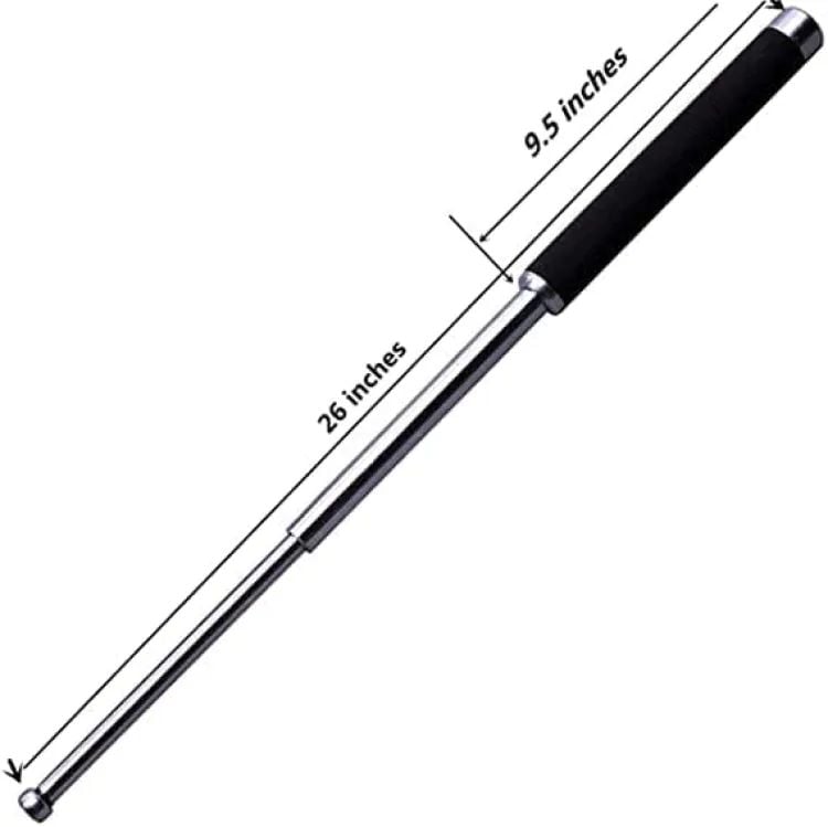 Picture of 26 Inch Premium Metal Self Defense STICK (Heavy Metal and Extendable) - Silver