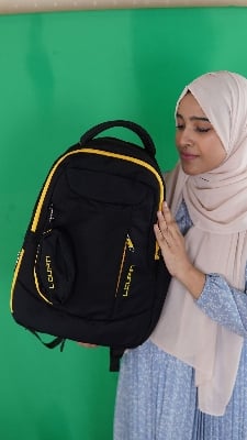 Picture of Loupin Backpack For Men Women ( Black ) - Black