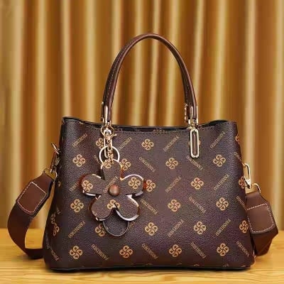 Picture of High Luxury PU Leather Handbag for Women - Coffee