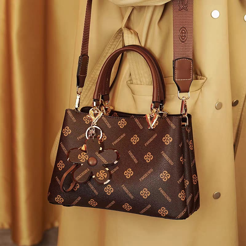 Picture of High Luxury PU Leather Handbag for Women - Coffee