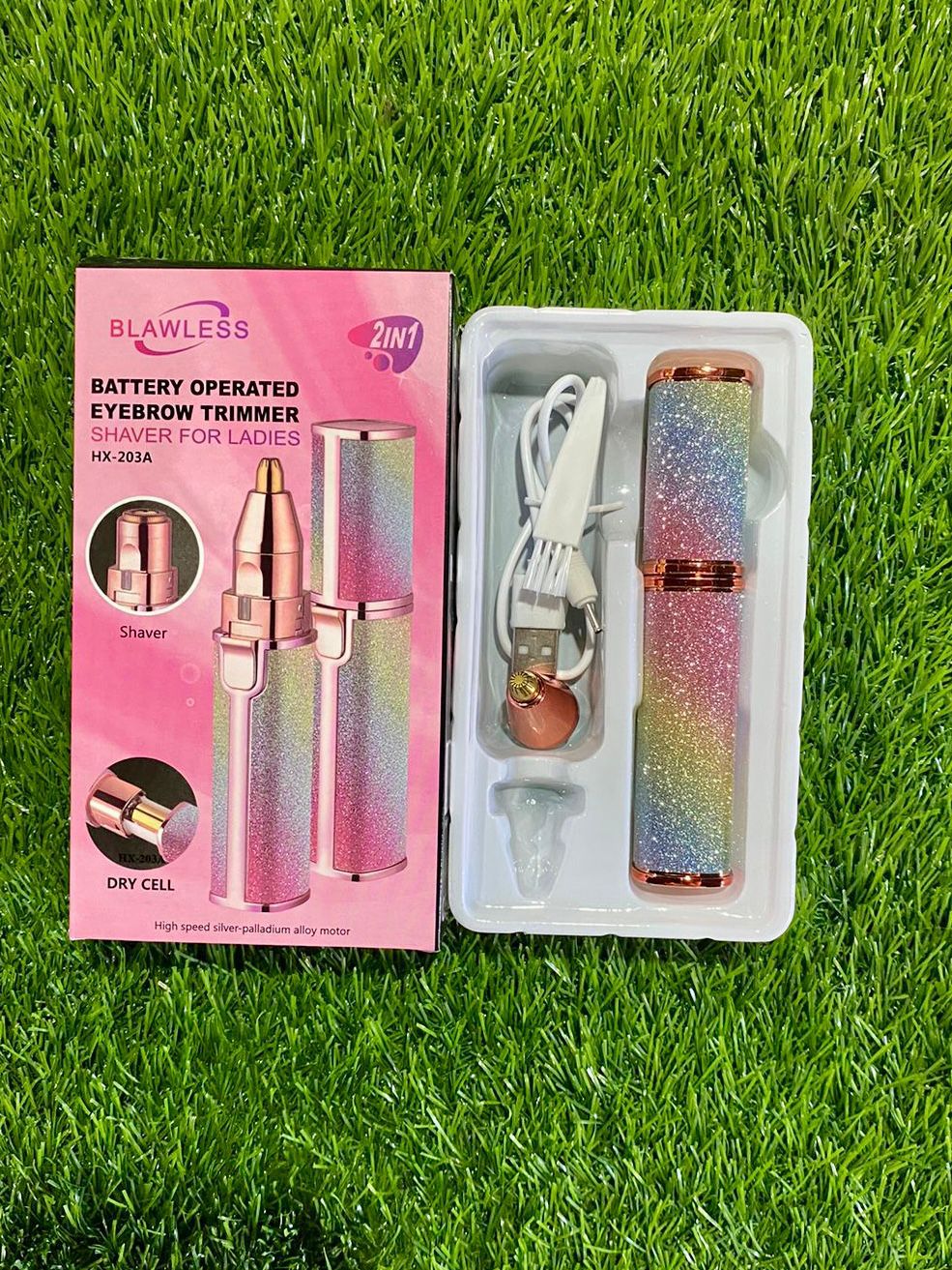 Picture of 2-in-1 Lady Shaver Flawless Eyebrow Trimmer -Multicolor