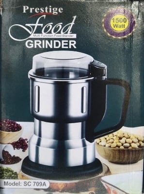 Picture of Prestage Household Grinder, High-Power Wall-Breaking Machine, Grain Grinder, Fine Powder Crusher -Silver