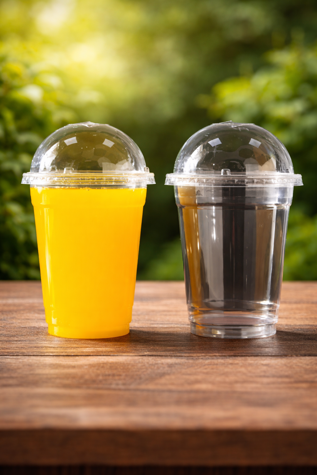 Picture of 350 Ml 100 pcs Clear PET Cup With Dome Lid – Ideal For Juices, Shakes & Desserts