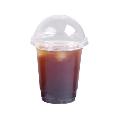 Picture of 350 Ml 100 pcs Clear PET Cup With Dome Lid – Ideal For Juices, Shakes & Desserts