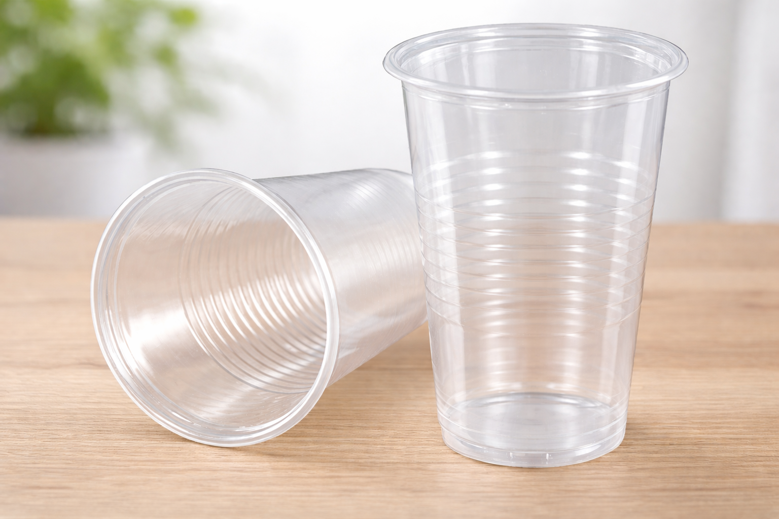 Picture of 250 Ml 100 Pcs FreshLook Transparent Party & Juice Cup With Lid