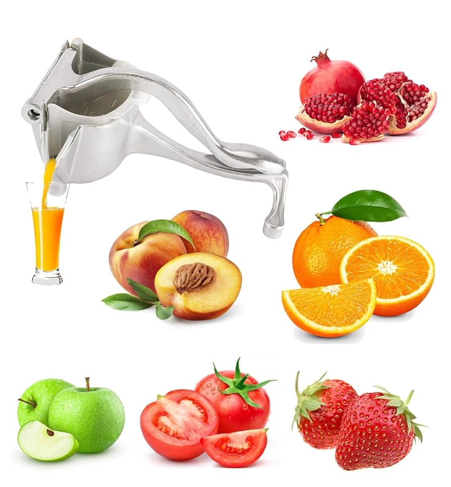Picture of Fruit Press Manual Juicer Heavy Duty Aluminum Alloy Hand Juice Squeezer Citrus Extractor