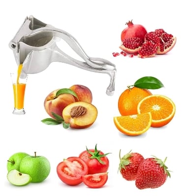 Picture of Fruit Press Manual Juicer Heavy Duty Aluminum Alloy Hand Juice Squeezer Citrus Extractor