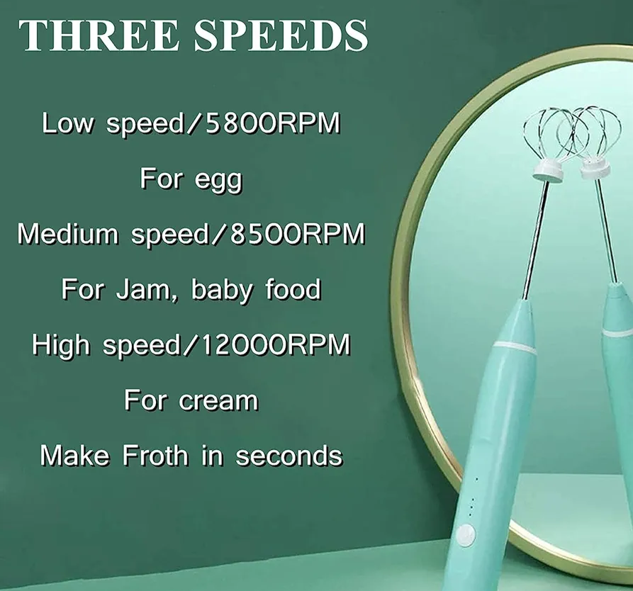 Picture of ELECTRIC RECHARGEABLE DOUBLE HADED 3 SPEED HAND MIXER. -Multicolor