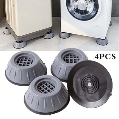 Picture of 4Pcs Anti Vibration Feet Pads Washing Machine Rubber Mat Anti-Vibration Pad Dryer Non-Slip Universal Fixed Washing Machine Stand by Dhaka Shopping zone -Multicolor