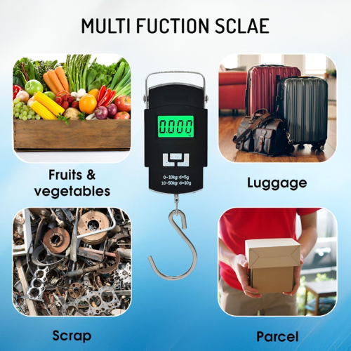 Picture of Electric Portable Scale - Black-Measuring Tools & Scales - Dhaka shopping zone -Multicolor