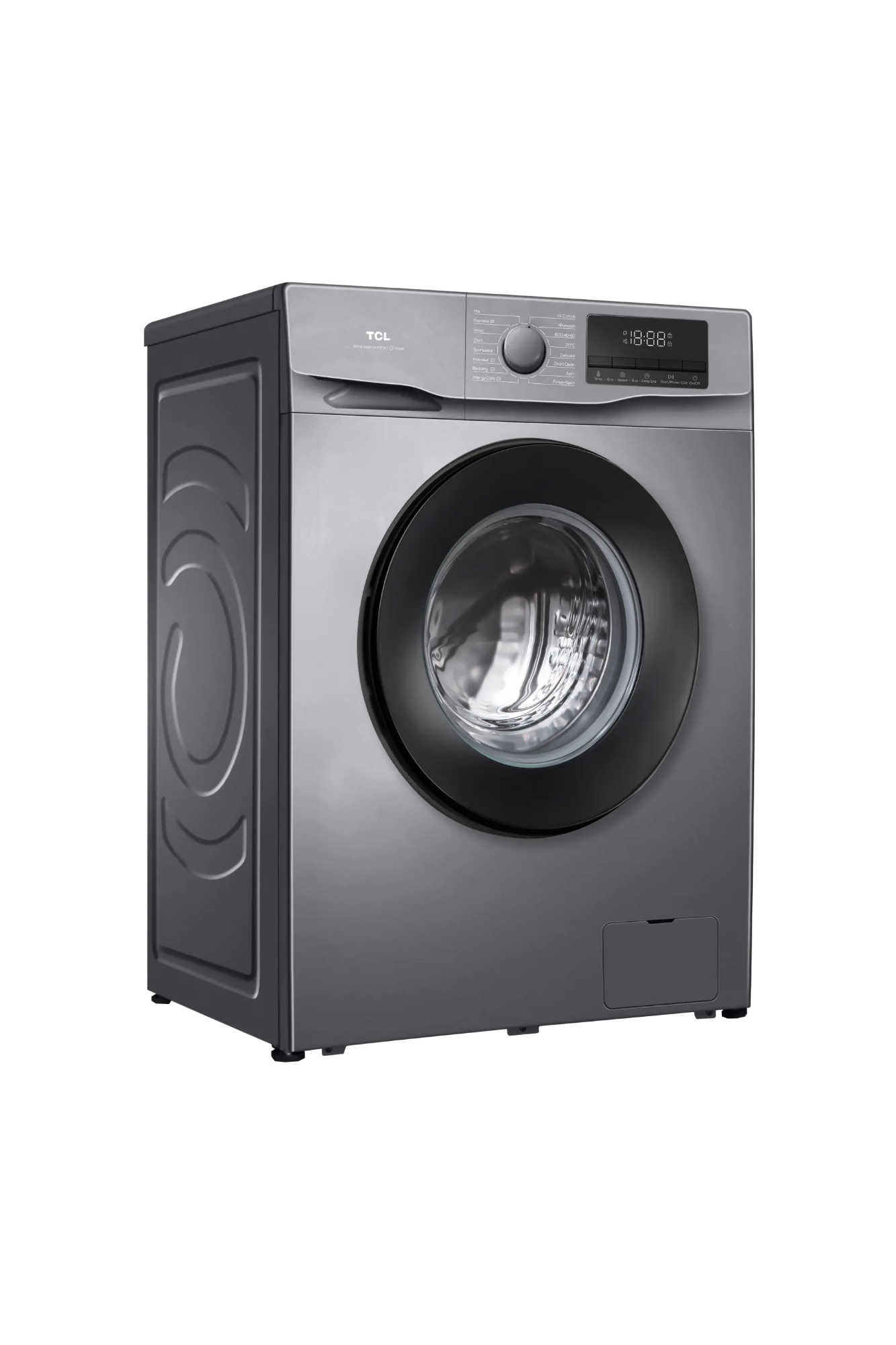 Picture of TCL 8KG Inverter Front Load Washing Machine With BLDC Inverter Motor, Steam Wash, Magic Flow (P608FLG)