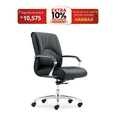Picture of Furniture Plus (FP-M-35-Ss) Mid-Back Gorgeous Boss Chair Best Quality