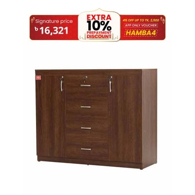 Picture of Regal Marina Laminated Board Wardrobe Antique