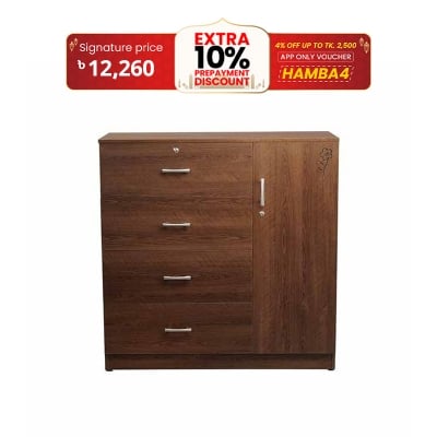 Picture of Regal Harper Laminated Board Wardrobe Antique