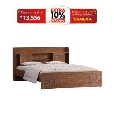 Picture of Regal CHEVRON Laminated Board Double Bed BDH-145-1-1-20 (DOUBLE)