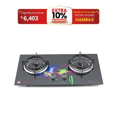 Picture of RFL Built In Double HOB Double Gas Stove LILAC (Cylinder Gas)