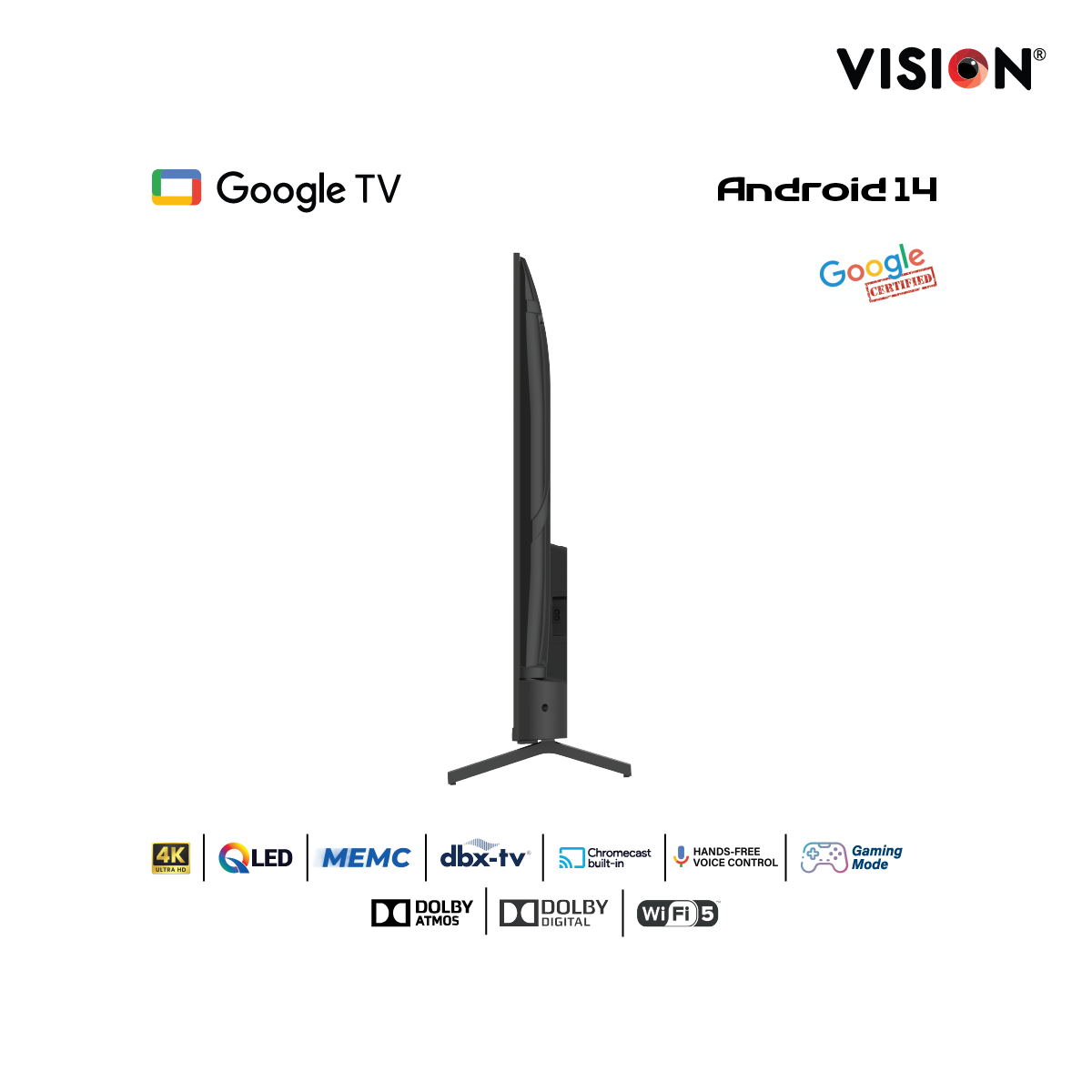 Picture of VISION 85” QLED Google TV 4K RQ1 Galaxy Pro