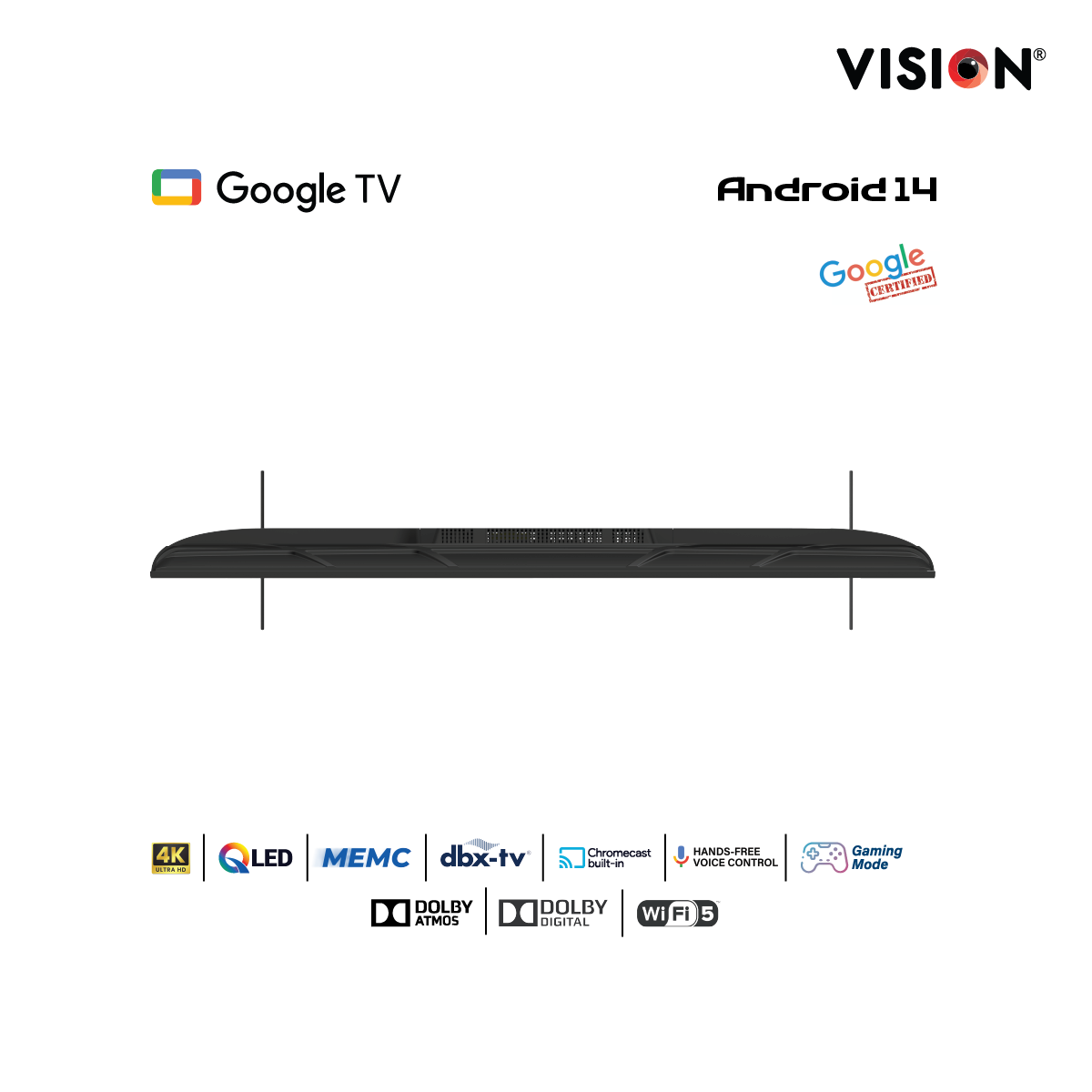 Picture of VISION 85” QLED Google TV 4K RQ1 Galaxy Pro