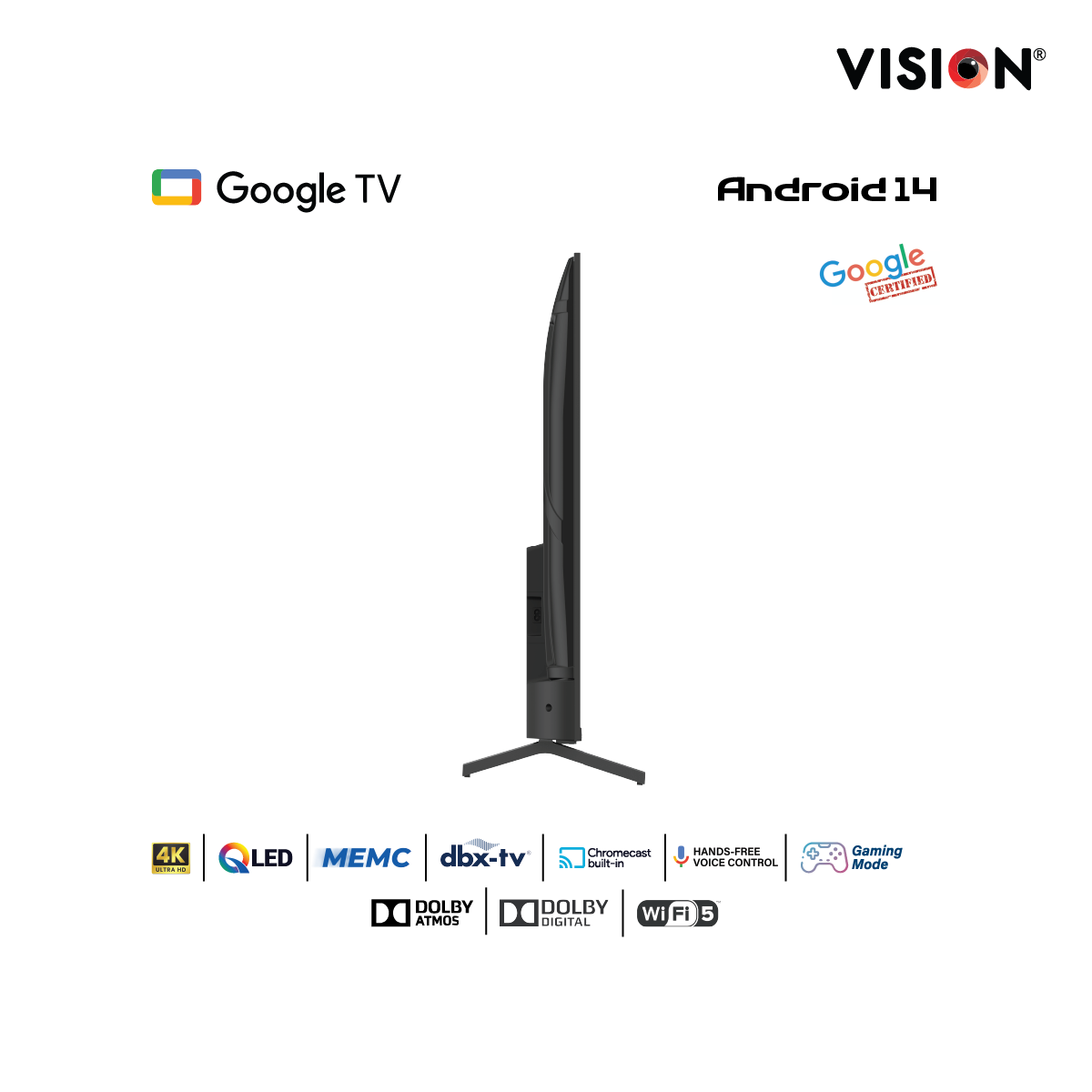 Picture of Vision 65” Mini QLED Google TV 4K MX6 Galaxy Ultra