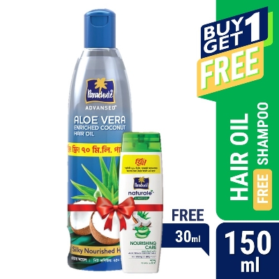 Picture of Shampoo Free: Parachute Hair Oil Advansed Aloe Vera Enriched Coconut 150ml (30 ml Parachute Naturale Shampoo Free)