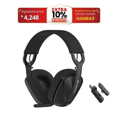 Picture of A4tech Bloody GR280 Bluetooth Wireless & Wired Noise Cancelling Gaming Headphone - Black