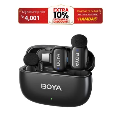 Picture of BOYA mini-14-B The World's Tiniest Wireless Microphone (1RX, 2TX) for android devices
