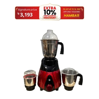 Picture of Jaipan Red Queen 3 in1 1050w Electric Grinder & Blender Made in INDIA