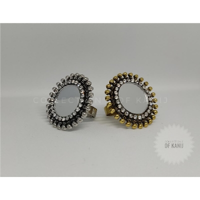 Picture of 1 Piece Round Mirror Finger Ring For Women And Girls