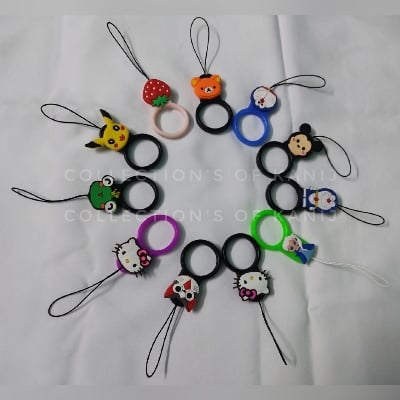 Picture of Cute Cartoons Silicon Round Shape Ring Strap For Mobile 1 Piece Which You Want