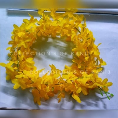 Picture of 1 Strick Basonti Artificial Hair Flowers Gajra For Women
