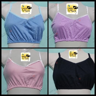 Picture of Four Pieces Bra Genji Inner Wear Combo Pack For Teenagers Girls Only - Elevate Style and Comfort - Essential Bra