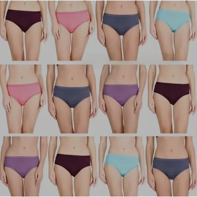 Picture of 12 Pieces Combo Of  Comfortable Multicolor Panties - Panty - Panty