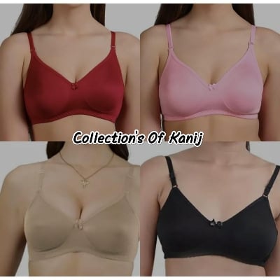 Picture of Everyday Elegance Every Season - 4 Pieces Very Comfortable Stretchable Non Paded Bra For Womens - Bra - Best Quality Product