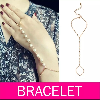 Picture of Fashion Jewelry Pearl Multi Chain Bracelets & Bangles For Women Gift 11