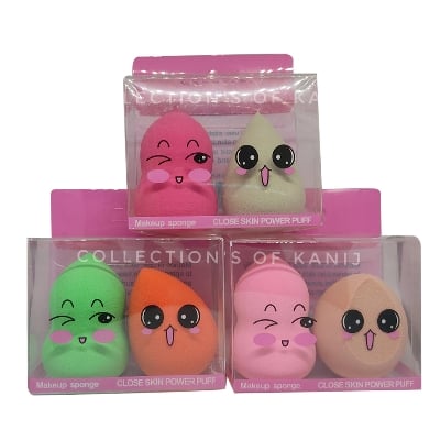 Picture of 2Pieces Different Shape Combo Set Of Foundation makeup sponges -Makeup puff- Beauty Blender for women