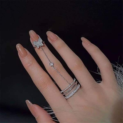 Picture of Lady Unicorn Butterfly Ring For Women And Girl - Ring For Girls - Ring S
