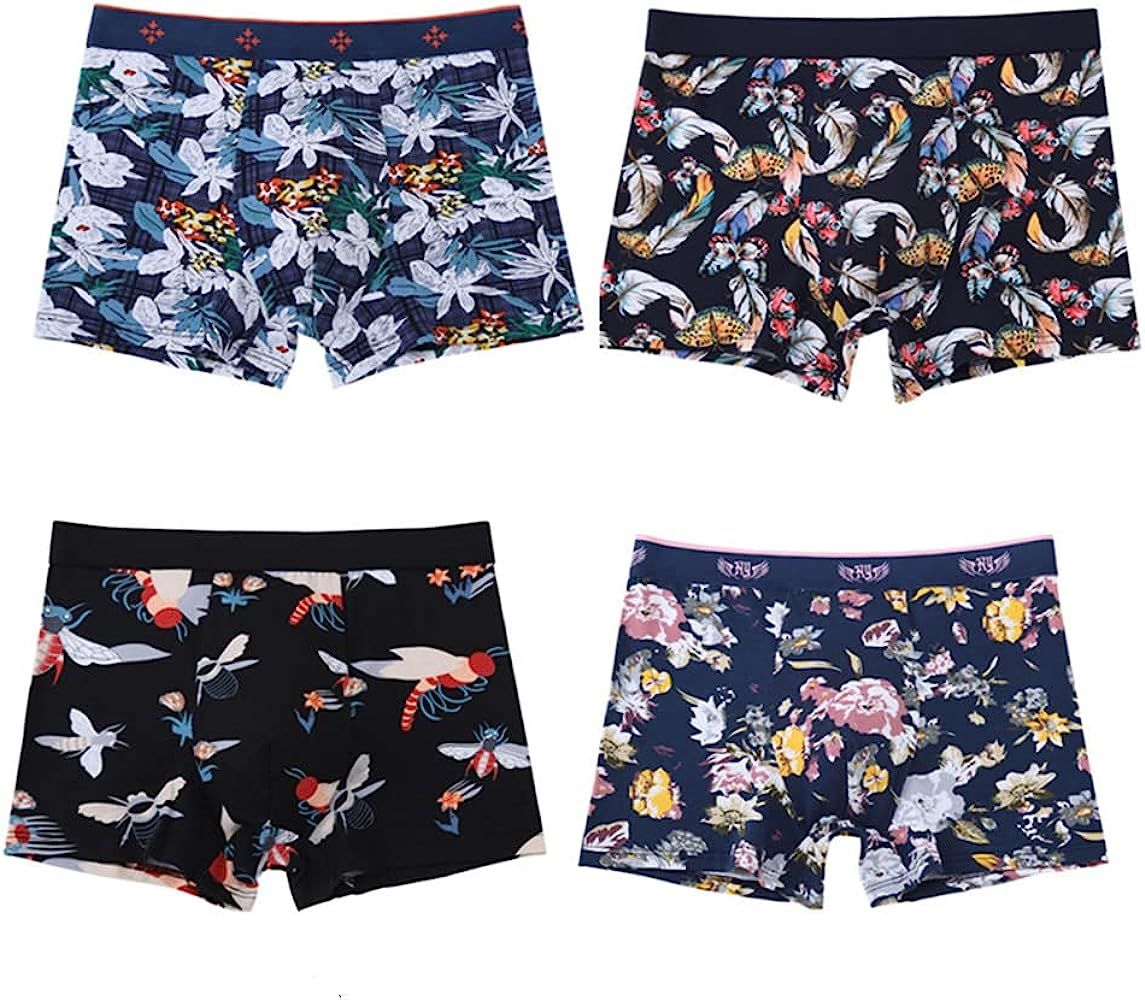 Picture of Pack Of 3 Pcs Printed Random Colour And Design Boxers For Men