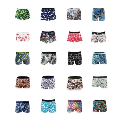 Picture of Pack Of 3 Pcs Printed Random Colour And Design Boxers For Men